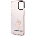 Etui Karl Lagerfeld Ikonik Choupette na iPhone 12 / iPhone 12 Pro - różowe