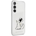 Etui Karl Lagerfeld Choupette Fun na Samsung Galaxy S23 - przezroczyste