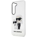 Etui Karl Lagerfeld Glitter Karl&Choupette na Samsung Galaxy S23+ - przezroczyste