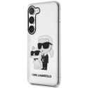 Etui Karl Lagerfeld Glitter Karl&Choupette na Samsung Galaxy S23 - przezroczyste