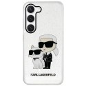 Etui Karl Lagerfeld Glitter Karl&Choupette na Samsung Galaxy S23 - przezroczyste