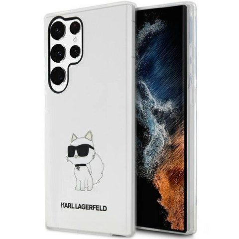 Etui Karl Lagerfeld Ikonik Choupette na Samsung Galaxy S23 Ultra - przezroczyste