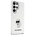 Etui Karl Lagerfeld Ikonik Choupette na Samsung Galaxy S23 Ultra - przezroczyste