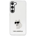 Etui Karl Lagerfeld Ikonik Choupette na Samsung Galaxy S23+ - przezroczyste