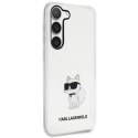 Etui Karl Lagerfeld Ikonik Choupette na Samsung Galaxy S23+ - przezroczyste