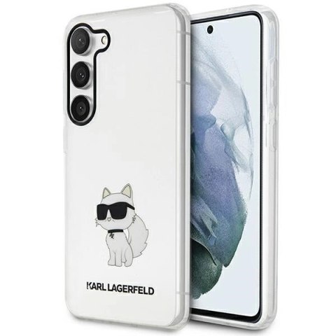 Etui Karl Lagerfeld Ikonik Choupette na Samsung Galaxy S23 - przezroczyste