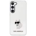 Etui Karl Lagerfeld Ikonik Choupette na Samsung Galaxy S23 - przezroczyste