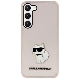 Etui Karl Lagerfeld Ikonik Choupette na Samsung Galaxy S23+ - różowe