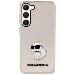 Etui Karl Lagerfeld Ikonik Choupette na Samsung Galaxy S23 - różowe