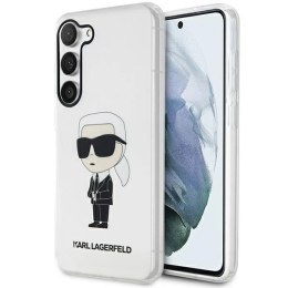 Etui Karl Lagerfeld Ikonik Karl na Samsung Galaxy S23+ - przezroczyste