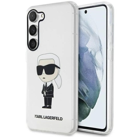 Etui Karl Lagerfeld Ikonik Karl na Samsung Galaxy S23+ - przezroczyste