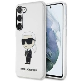 Etui Karl Lagerfeld Ikonik Karl na Samsung Galaxy S23 - przezroczyste