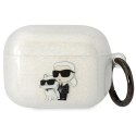 Etui Karl Lagerfeld Glitter Karl&Choupette na AirPods Pro - przezroczyste