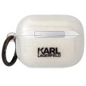 Etui Karl Lagerfeld Glitter Karl&Choupette na AirPods Pro - przezroczyste