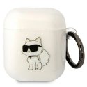 Etui Karl Lagerfeld Ikonik Choupette na AirPods 1/2 - przezroczyste