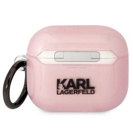 Etui Karl Lagerfeld Ikonik Choupette na AirPods 3 - różowe