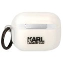 Etui Karl Lagerfeld Ikonik Choupette na AirPods Pro - przezroczyste