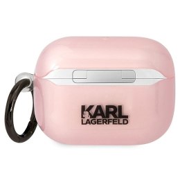 Etui Karl Lagerfeld Ikonik Choupette na AirPods Pro - różowe