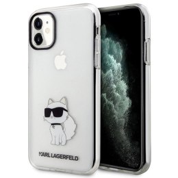 Etui Karl Lagerfeld Ikonik Choupette na iPhone 11 / Xr - przezroczyste