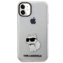 Etui Karl Lagerfeld Ikonik Choupette na iPhone 11 / Xr - przezroczyste