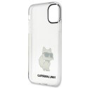 Etui Karl Lagerfeld Ikonik Choupette na iPhone 11 / Xr - przezroczyste