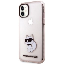 Etui Karl Lagerfeld Ikonik Choupette na iPhone 11 / Xr - różowe