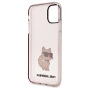 Etui Karl Lagerfeld Ikonik Choupette na iPhone 11 / Xr - różowe