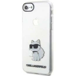 Etui Karl Lagerfeld Ikonik Choupette na iPhone 7 / 8 / SE 2020 / SE 2022 - przezroczyste