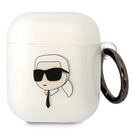 Etui Karl Lagerfeld Karl's Head na AirPods 1/2 - przezroczyste