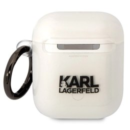 Etui Karl Lagerfeld Karl's Head na AirPods 1/2 - przezroczyste