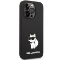 Etui Karl Lagerfeld Silicone Choupette MagSafe na iPhone 14 Pro Max - czarne