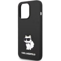 Etui Karl Lagerfeld Silicone Choupette MagSafe na iPhone 14 Pro Max - czarne