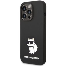 Etui Karl Lagerfeld Silicone Choupette MagSafe na iPhone 14 Pro - czarne