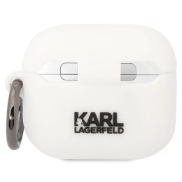 Etui Karl Lagerfeld Silicone Karl&Choupette na AirPods 3 - białe