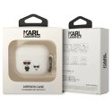 Etui Karl Lagerfeld Silicone Karl&Choupette na AirPods 3 - białe