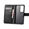 ICarer Wallet Case etui do Samsung Galaxy S23 skórzany pokrowiec portfel czarne