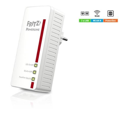 AVM Adapter FRITZ! Powerline 540E WiFi N300 2xRJ45