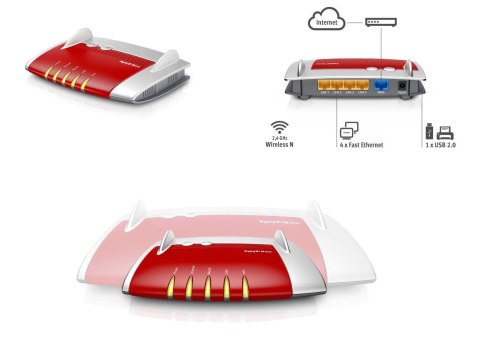 AVM Router FRITZ! Box 4020 Wi-Fi N450 4xLAN 1xUSB 3G/4G PL