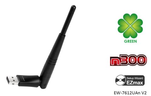 EDIMAX TECHNOLOGY Karta sieciowa Edimax EW-7612UAn USB WiFi N300 1T2R