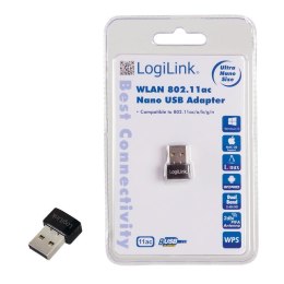 LogiLink Karta sieciowa USB LogiLink WL0237 WLAN 802.11ac Nano USB 2.0