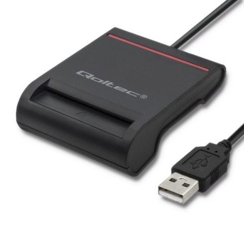 Qoltec Czytnik kart chipowych ID Qoltec | USB 2.0 | Plug&Play