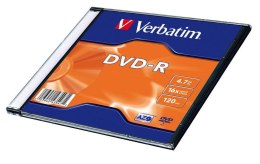 VERBATIM DVD-R Verbatim 4.7GB X16 Matt Silver (20 Slim)