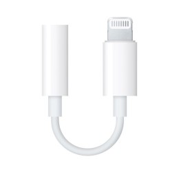 Adapter Apple MMX62ZM/A Lightning - mini jack 3.5 mm (żeński) - biały