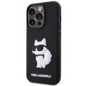 Etui Karl Lagerfeld Rubber Choupette 3D na iPhone 14 Pro Max - czarne