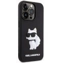 Etui Karl Lagerfeld Rubber Choupette 3D na iPhone 14 Pro Max - czarne