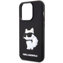 Etui Karl Lagerfeld Rubber Choupette 3D na iPhone 14 Pro Max - czarne