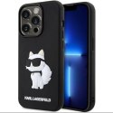 Etui Karl Lagerfeld Rubber Choupette 3D na iPhone 14 Pro - czarne