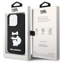 Etui Karl Lagerfeld Rubber Choupette 3D na iPhone 14 Pro - czarne