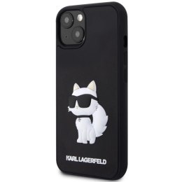 Etui Karl Lagerfeld Rubber Choupette 3D na iPhone 14 - czarne