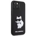 Etui Karl Lagerfeld Rubber Choupette 3D na iPhone 14 - czarne